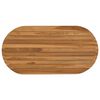 vidaXL Vrchn&aacute; doska 90 x 45 x 3,5 cm Ov&aacute;lny Hust&eacute; teakov&eacute; drevo