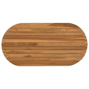 vidaXL Vrchn&aacute; doska 90 x 45 x 3,5 cm Ov&aacute;lny Hust&eacute; teakov&eacute; drevo