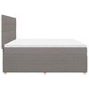 vidaXL Boxspring posteľ s matracom sivohned&yacute; 200x200 cm l&aacute;tka