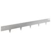 vidaXL Obrubn&iacute;k tr&aacute;vnika 30 ks 100 x 12 cm Oceľ Strieborn&aacute;
