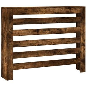 vidaXL Kryt na radi&aacute;tor dymov&yacute; dub 104x20x82 cm kompozitn&eacute; drevo
