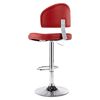 vidaXL Barová stoličk,a vínovo červená, umelá koža
