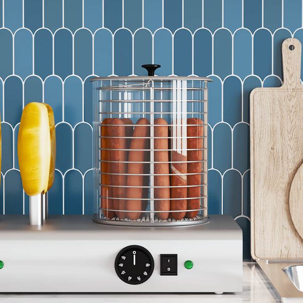 vidaXL Sklenen&yacute; valec pre ohrievač hot dogov 200x240 mm