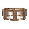 vidaXL Br&aacute;na pre psov so stojanmi 8 pcs Star&eacute; drevo 60 x 60 cm