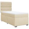 vidaXL Boxspring posteľ s matracom kr&eacute;mov&aacute; 100x200 cm l&aacute;tka