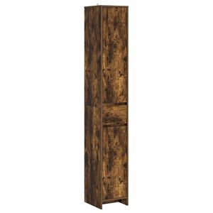 vidaXL K&uacute;peľňov&aacute; skriňa Dymov&yacute; dub 30 x 33 x 190 cm Kompozitn&eacute; drevo