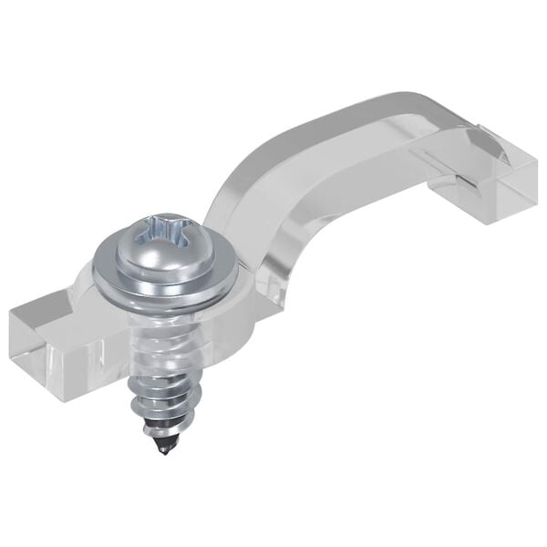 vidaXL LED p&aacute;s 4 pcs Čierna a priehľadn&aacute; 550 x 0,8 x 0,3 cm