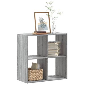 vidaXL Knižnica siv&aacute; sonoma 68,5x32x68,5 cm kompozitn&eacute; drevo