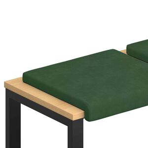 vidaXL Vank&uacute;&scaron; na lavičku 2 ks man&scaron;estr Tmavozelen&aacute; Hĺbka 35 cm