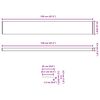 vidaXL Parapetn&eacute; dosky Hned&eacute; drevo 120 x 25 x 4,5 cm PVC