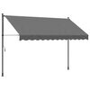 vidaXL Zaťahovacia mark&iacute;za antracitov&aacute; 300x150 cm l&aacute;tka a oceľ