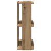 vidaXL Knižnica, 3 police, dub artisan 60x30x80 cm, kompozitné drevo