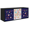 vidaXL N&aacute;stenn&yacute; TV kabinet MAINZ 102 x 33 x 40 cm Čierny dub