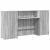 vidaXL Recepčn&yacute; st&ocirc;l siv&yacute; dub sonoma 200x50x103,5 cm kompozitn&eacute; drevo