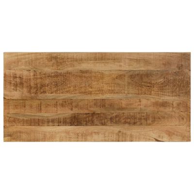 vidaXL Jedálenský stôl 115x55x76 cm masívne mangovníkové drevo a oceľ
