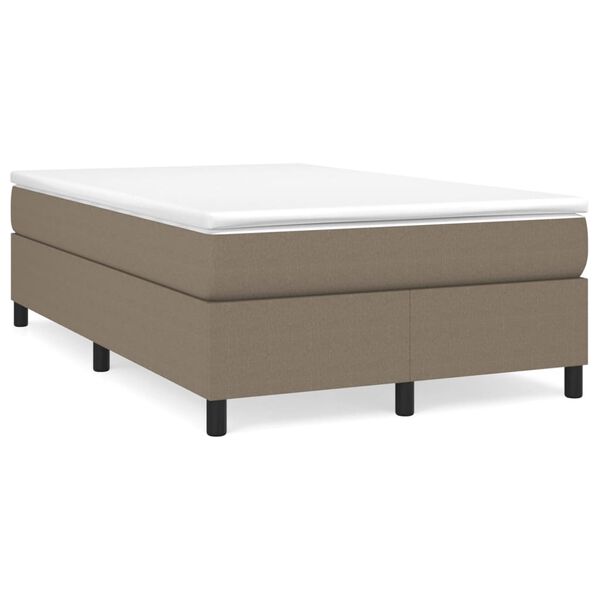 vidaXL Boxspring posteľ s matracom sivohned&yacute; 120x200 cm l&aacute;tka
