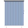 vidaXL Roleta so záclonami Modrá a biela 200 x 250 cm Textil a hliník
