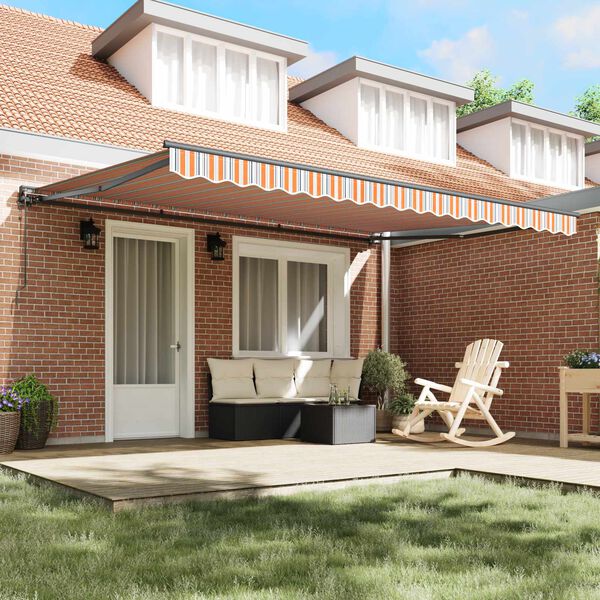 vidaXL Zatemniteľn&aacute; mark&iacute;za Modr&aacute; a Oranžov&aacute; 450 &times; 300 cm