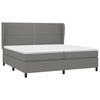 vidaXL Boxspring posteľ s matracom tmavosiv&aacute; 200x200 cm l&aacute;tka