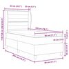 vidaXL Boxspring posteľ s matracom tmavo&scaron;ed&aacute; 90x190 cm Svetlosiv&aacute;