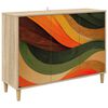 vidaXL Serv&iacute;rovacia skriňa BONN Sonoma 102 x 33 x 75 cm