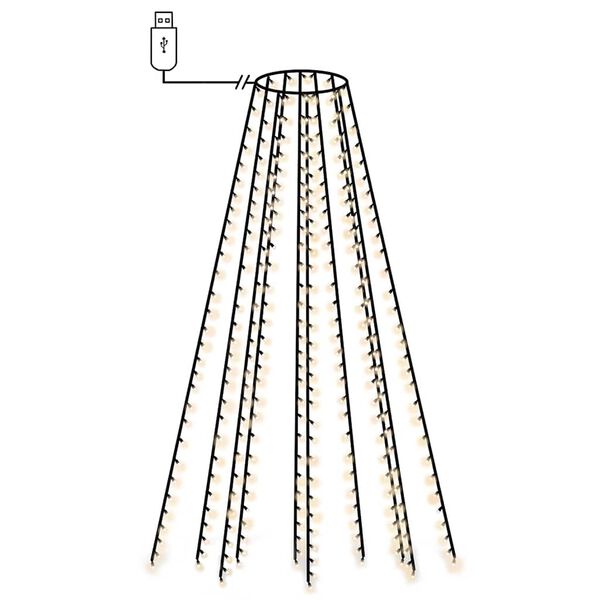 Sveteln&aacute; sieť na vianočn&yacute; stromček 150 LED, 150 cm