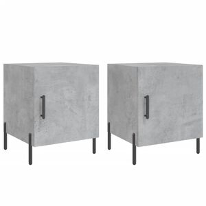 vidaXL Nočn&eacute; stol&iacute;ky 2 ks bet&oacute;novo siv&eacute; 40x40x50 cm kompozitn&eacute; drevo