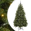 vidaXL Umel&yacute; vianočn&yacute; stromček 210 cm 300 LED Tepl&aacute; biela PVC a oceľ