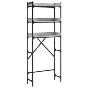 vidaXL Polica nad pr&aacute;čku siv&aacute; sonoma 67x25x163 cm kompozitn&eacute; drevo