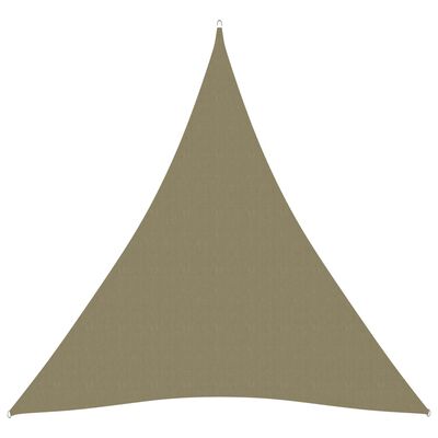 vidaXL Tieniaca plachta oxfordská látka trojuholníková 3x4x4 m béžová