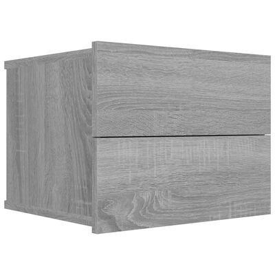 vidaXL Nočné stolíky 2 ks sivý dub sonoma 40x30x30 cm spracované drevo