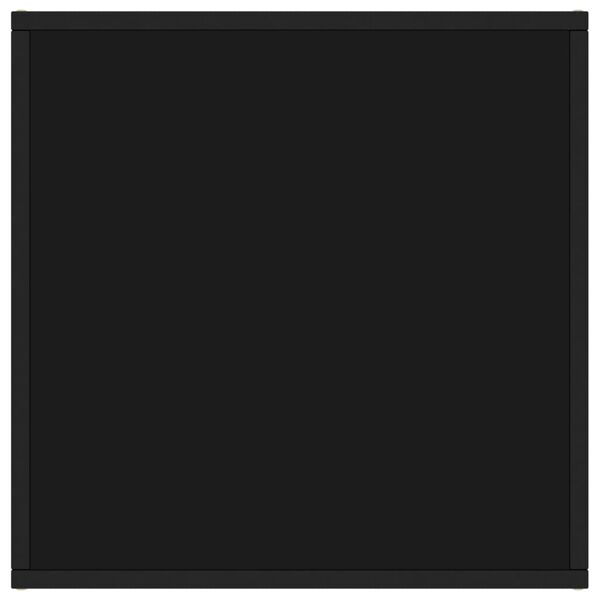 vidaXL Konferenčný stolík, čierny, čierne sklo 60x60x35 cm