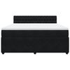 vidaXL Posteľn&yacute; r&aacute;m boxspring s matracom čierny 180x200 cm zamat