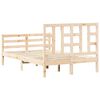 vidaXL R&aacute;m postele s čelom mal&eacute; dvojl&ocirc;žko mas&iacute;vne drevo