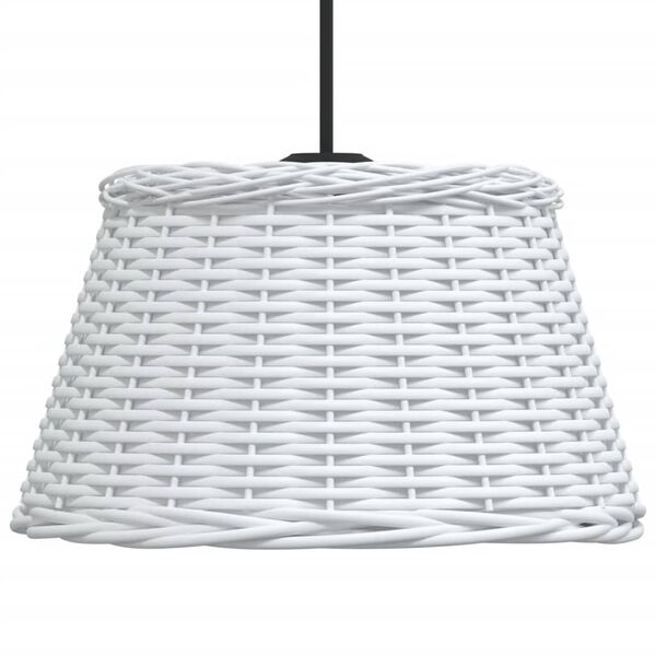 vidaXL Tienidlo na stropnú lampu biele Ø50x30 cm prútené