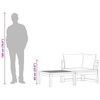 vidaXL 2-dielna z&aacute;hradn&aacute; sedacia s&uacute;prava s kr&eacute;movo-bielymi podložkami ak&aacute;ciov&eacute; drevo