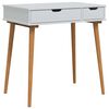 vidaxl Toaletn&yacute; stol&iacute;k FAUSKE Biela 76 x 50 x 78 cm