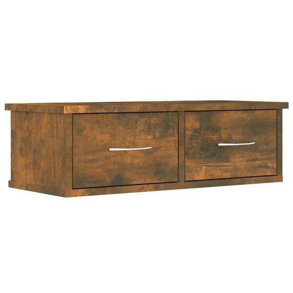 vidaXL Knižnica tmav&yacute; dub 60x26x18,5 cm spracovan&eacute; drevo