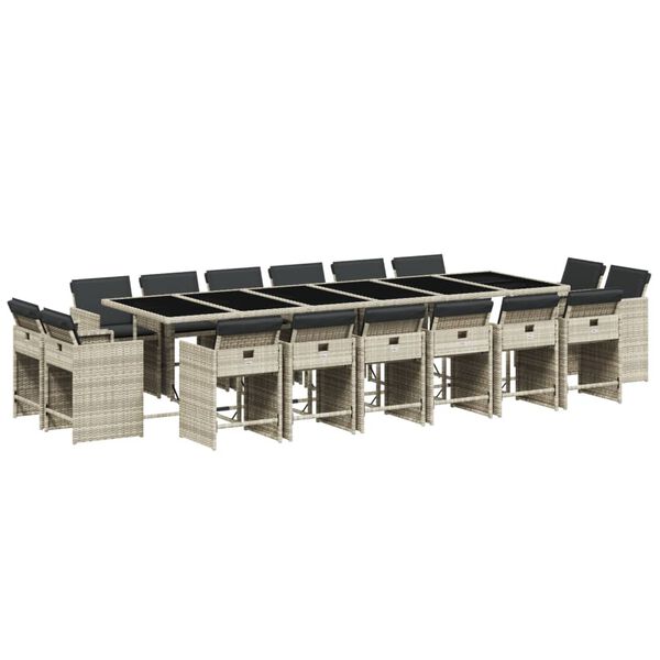 vidaXL 17-dielna z&aacute;hradn&aacute; jed&aacute;lensk&aacute; s&uacute;prava s vank&uacute;&scaron;mi svetlosiv&aacute;