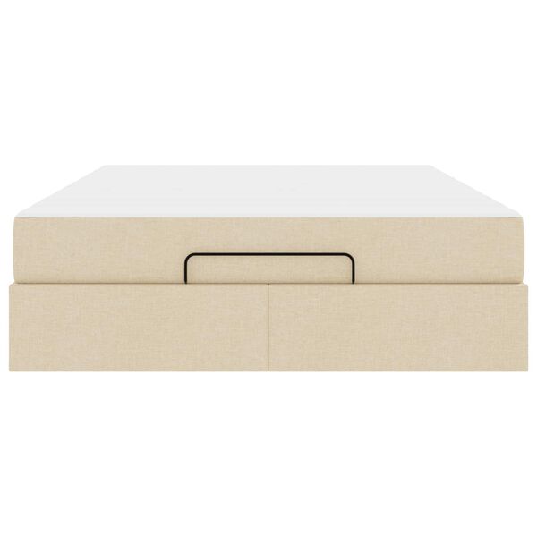 vidaXL R&aacute;m postele s matracom s matracmi 2 pcs Kr&eacute;mov&aacute; l&aacute;tka