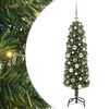 vidaXL Umel&yacute; vianočn&yacute; stromček Zelen&aacute; 120 cm PVC, oceľ a plast