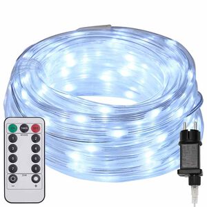 vidaXL Lano so svetlom s 120 LED-i Studen&aacute; biela 5 m PVC