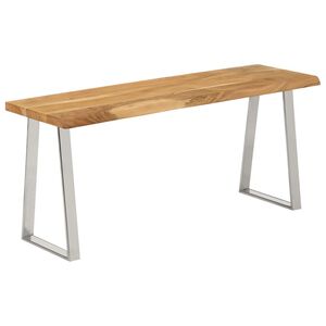 vidaXL Z&aacute;hradn&aacute; lavička so živou hranou 105 cm ak&aacute;ciov&yacute; mas&iacute;v