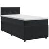 vidaXL Posteľ boxspring s matracom Čierna 90 x 200 cm Zamat