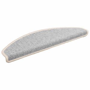 vidaXL Schodov&eacute; rohože 15 ks 65x21x4 cm strieborn&eacute; polkruhov&eacute; veľk&eacute;