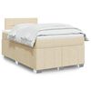 vidaXL Boxspring posteľ s matracom kr&eacute;mov&yacute; 120x200 cm l&aacute;tka