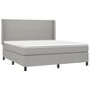 vidaXL Boxspring posteľ s matracom svetlosiv&aacute; 100x200 cm l&aacute;tka