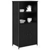 vidaXL Highboard Čierny dub 62 x 36 x 121,5 cm Kompozitn&eacute; drevo