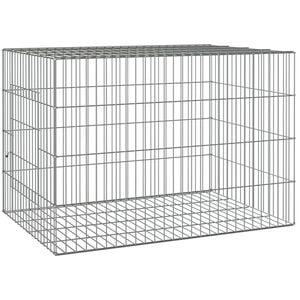 vidaXL Klietka pre kr&aacute;liky 78x54x54 cm pozinkovan&eacute; železo