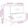vidaXL Skriňa pod posteľ 2 pcs Star&eacute; drevo 40 x 35 x 47.5cm